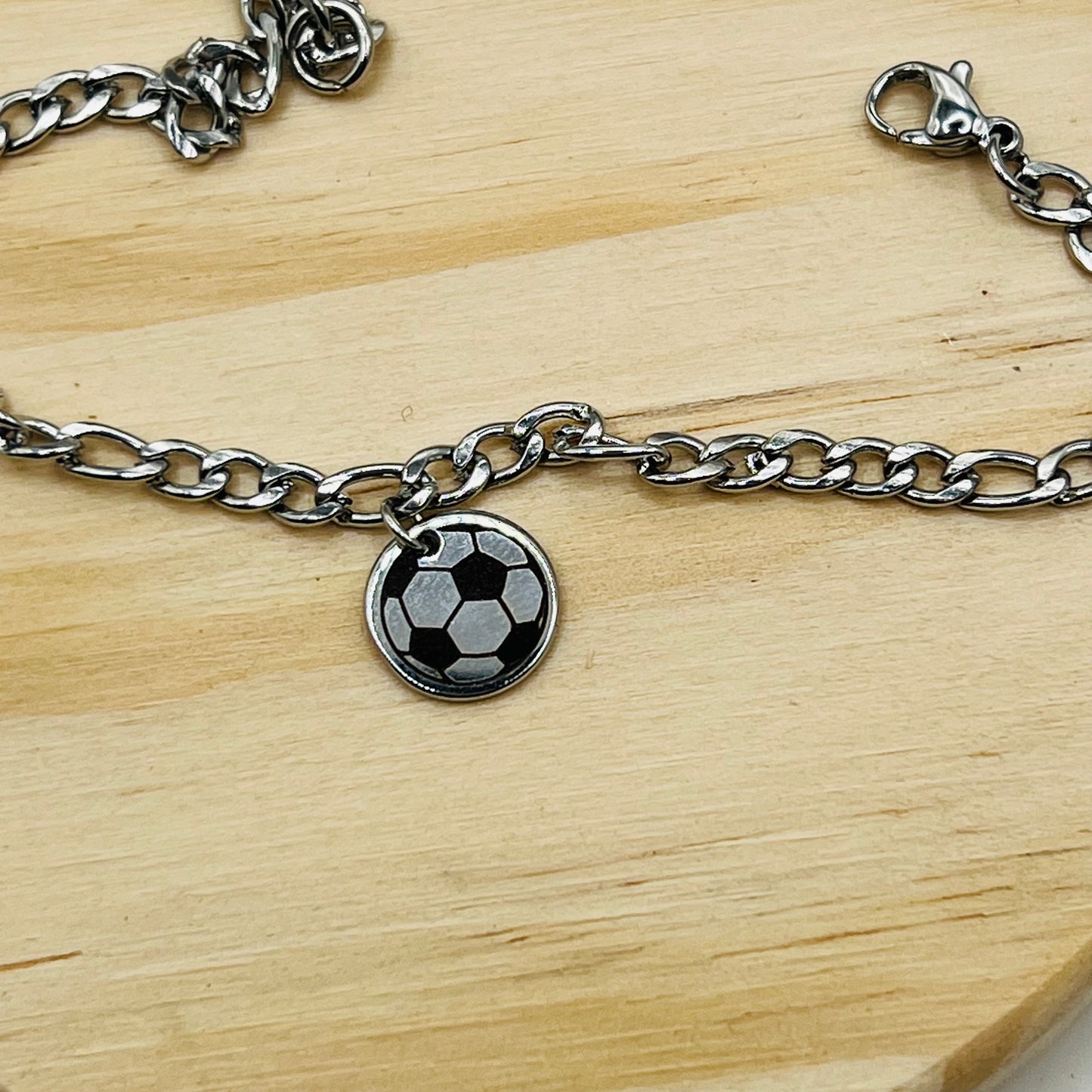 Lady Eagles Soccer Charm Bracelet