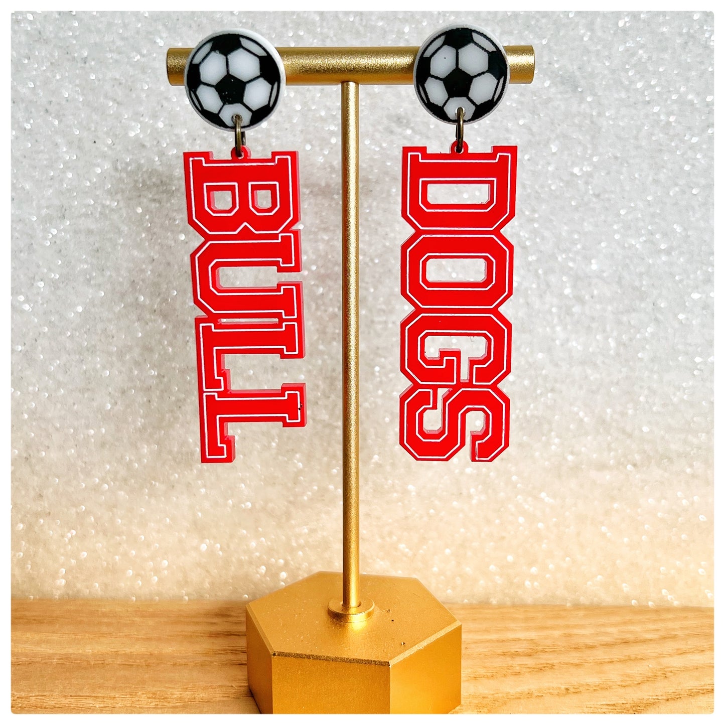 Soccer Crestview Dangle - Red