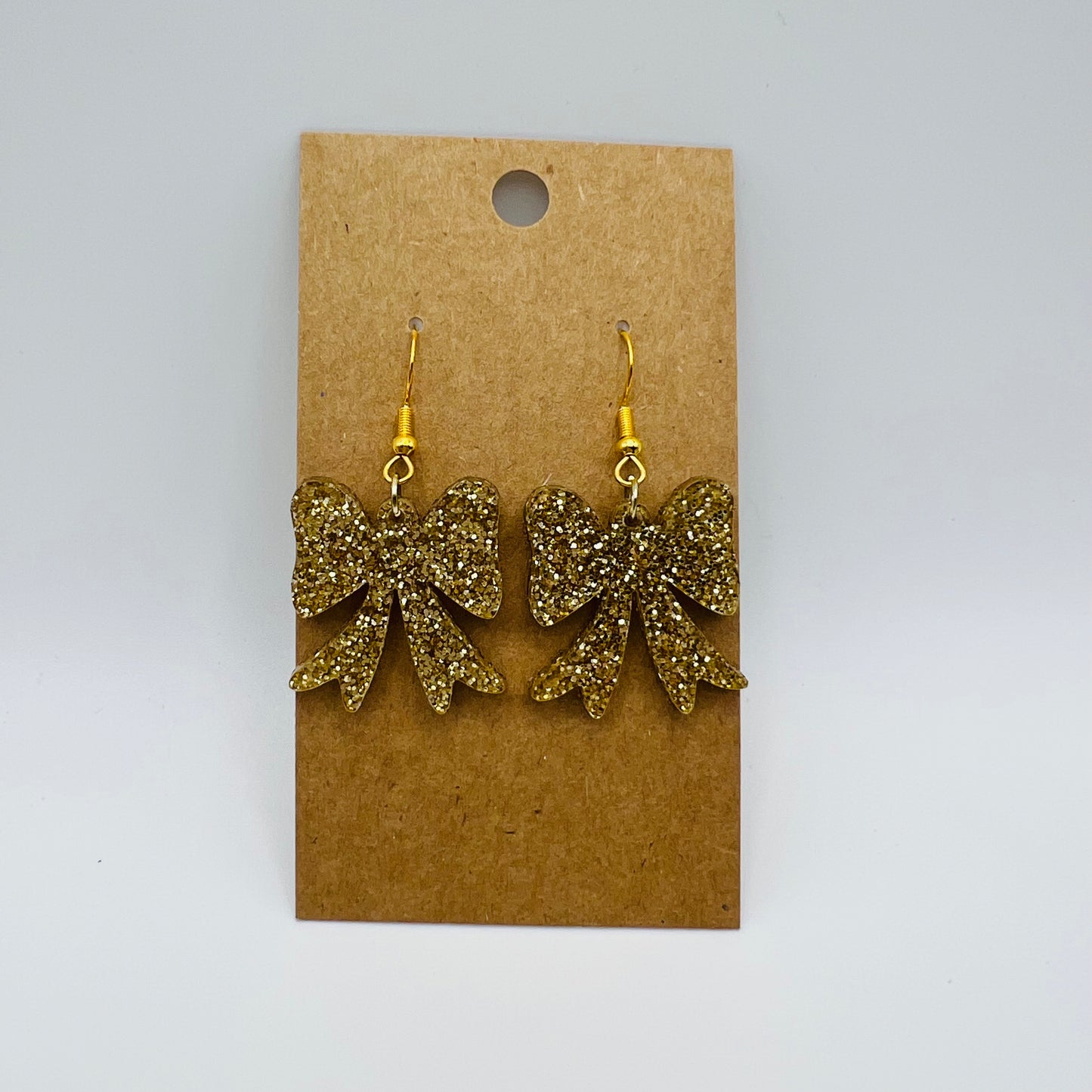 Coquette Bow - Glitter Gold