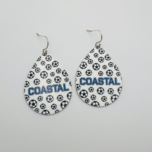 Coastal Soccer Pattern Teardrop