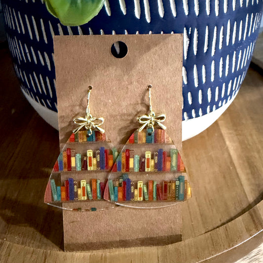 Library Pattern with Gold Bow