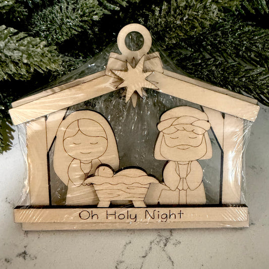 Nativity Scene - DIY Ornament