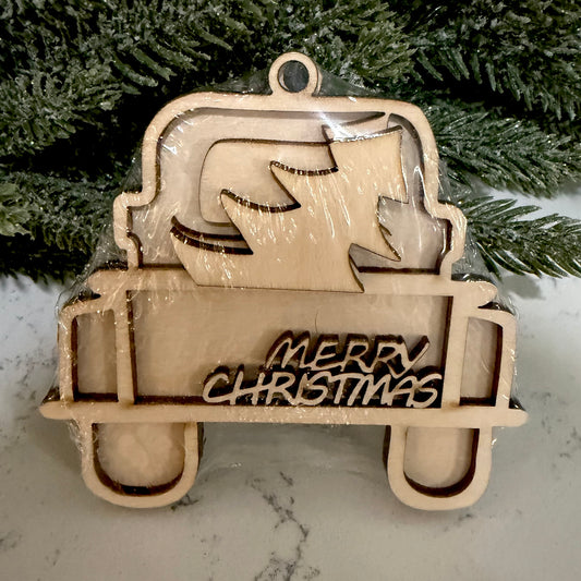 Red Christmas Truck - DIY Ornament