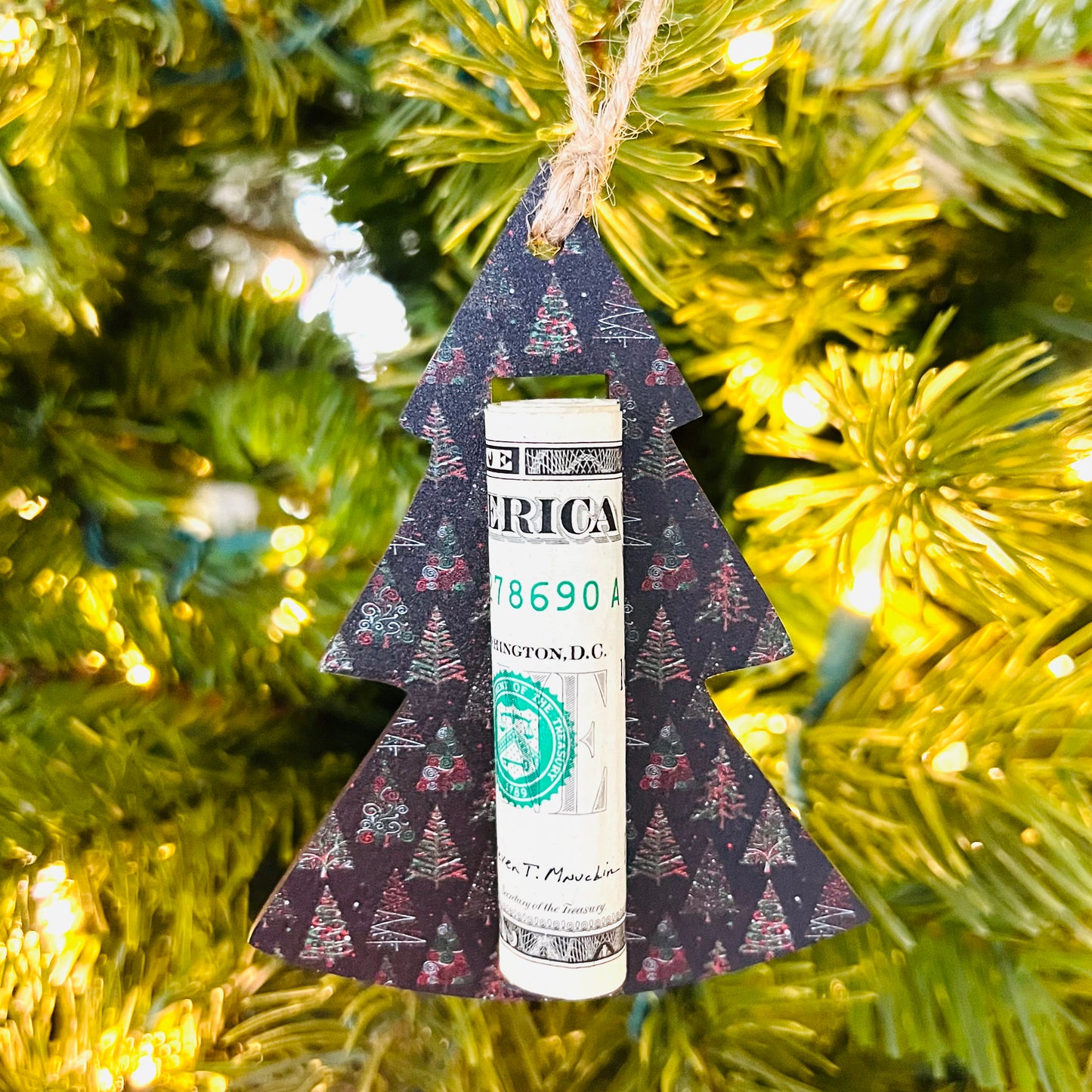 Money Holder Ornament - Christmas Tree Design