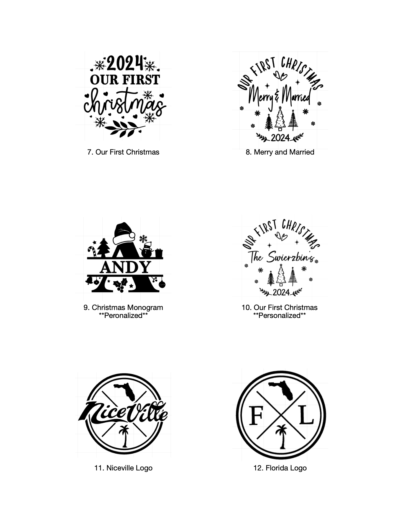 Custom Engraved Christmas Ornament