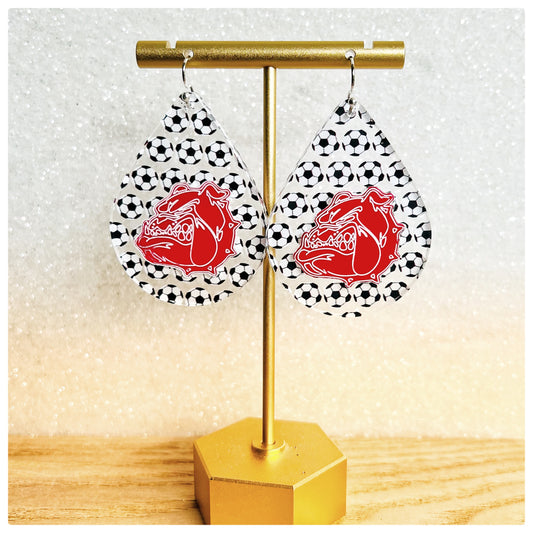 Soccer Crestview Teardrop - Red